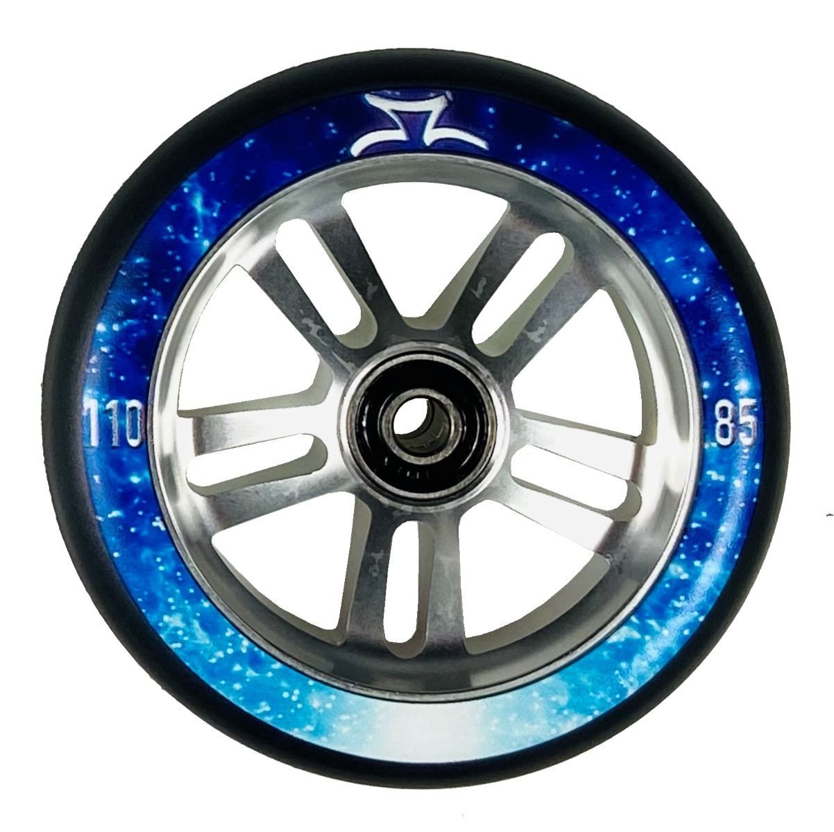 AO Nebula 110mm 85A Silver Titen Abec 9 Rulmanlı Scooter Tekerleği