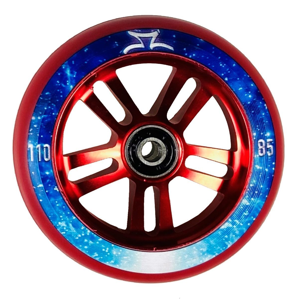 AO Nebula 110mm 85A Red Titen Abec 9 Rulmanlı Scooter Tekerleği