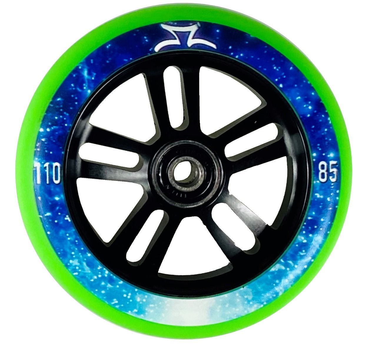 AO Nebula 110mm 85A Green Titen Abec 9 Rulmanlı Scooter Tekerleği