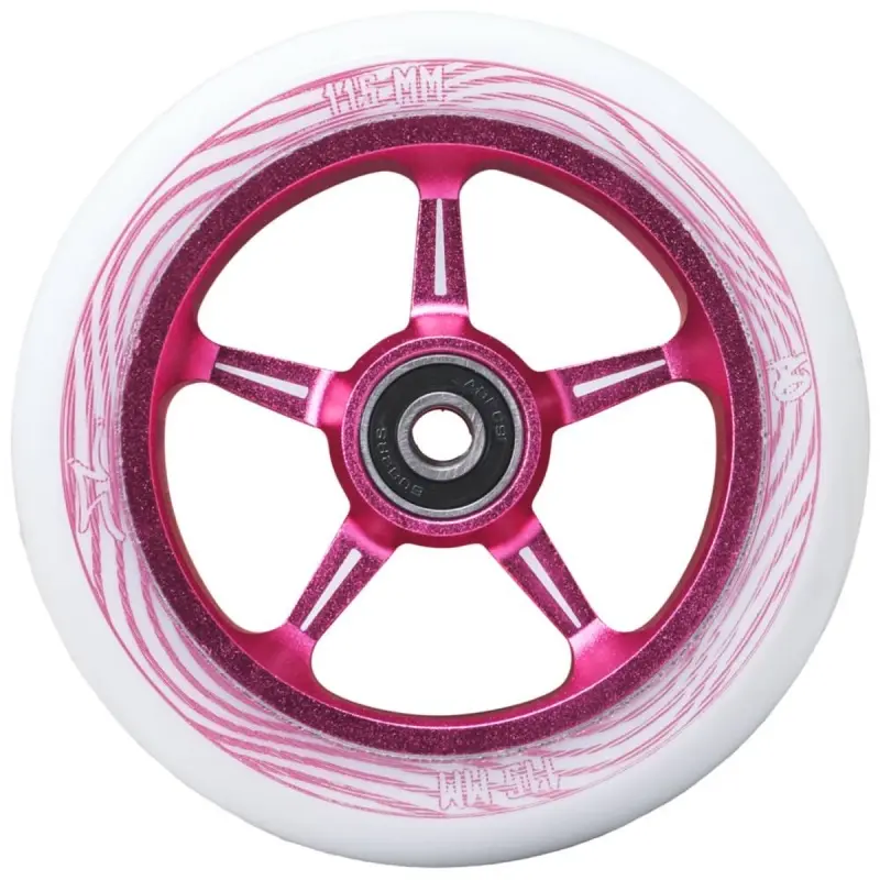AO Pentacle 115mm 88A  Pink Titen Abec 9 Rulmanlı Scooter Tekerleği