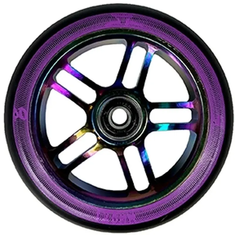 AO Circle 120mm 88A Oilslick Titen Abec 9 Rulmanlı Scooter Tekerleği