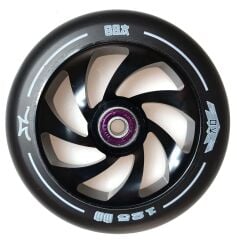 AO Spiral 125mm 88A Black Titen Abec 9 Rulmanlı Scooter Tekerleği