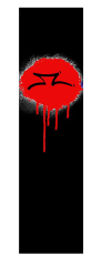 AO Overspray 7'' Black Red Scooter Zımpara