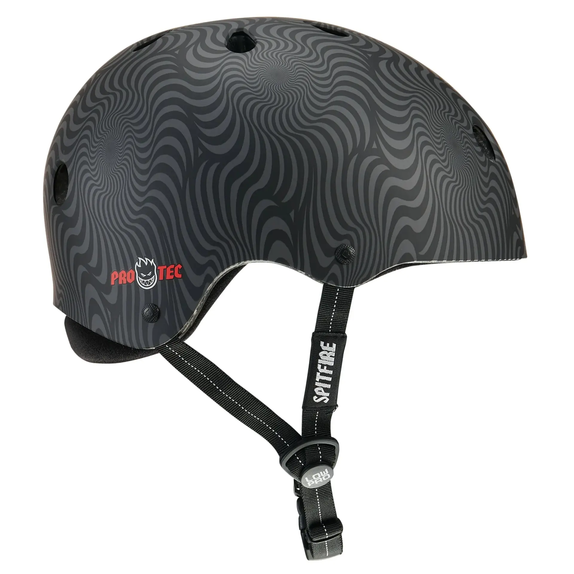 Pro Tec Low Pro Certified Spitfire Signature Black Swirl Kask