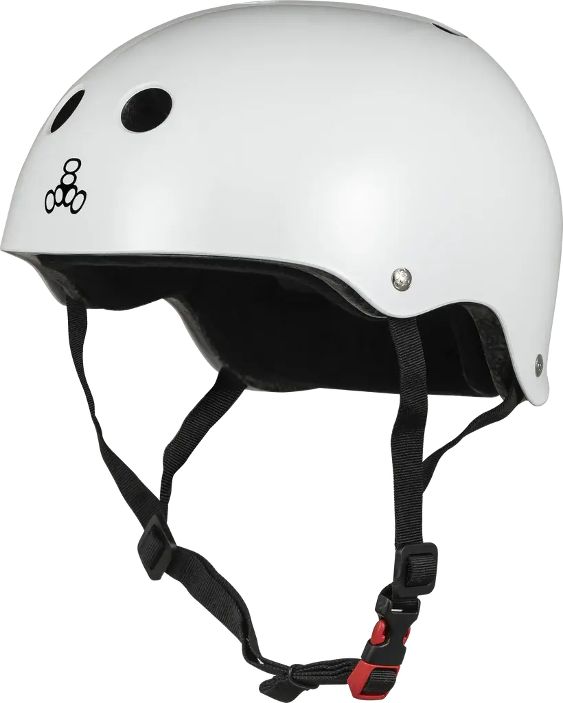 Triple Eight The Certified Sweatsaver White Glossy Kask