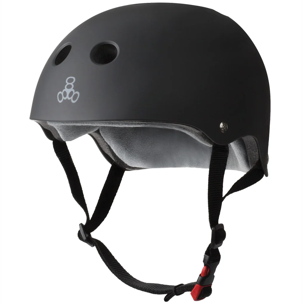 Triple Eight The Certified Sweatsaver Black Mat Kask