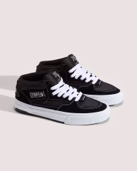 Vans Skate Half Cap Wafflecup Black White Ayakkabı