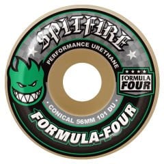 Spitfire F4 Conical Green Print 56mm 101Du Kaykay Tekerleği