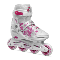 Roces Jokey Girl 3 White Pink Ayarlanabilir Çocuk Pateni