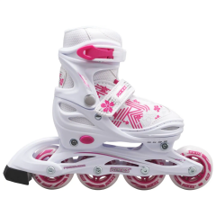 Roces Jokey Girl 3 White Pink Ayarlanabilir Çocuk Pateni