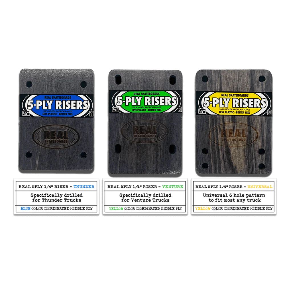 Real 5 Ply Universal Riser Pad-REAL-Kaykay Yükseltici / Skateboard ...