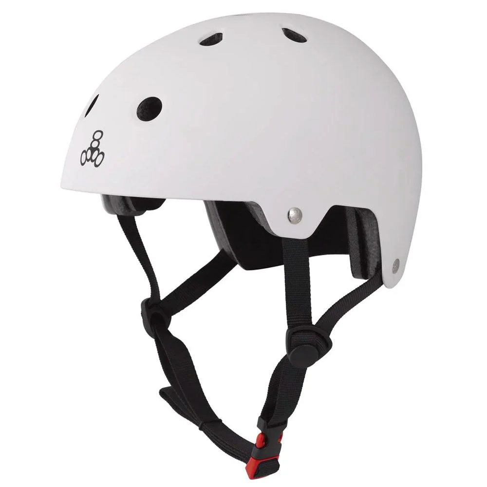 Triple Eight Dual Certified Matte White Kask