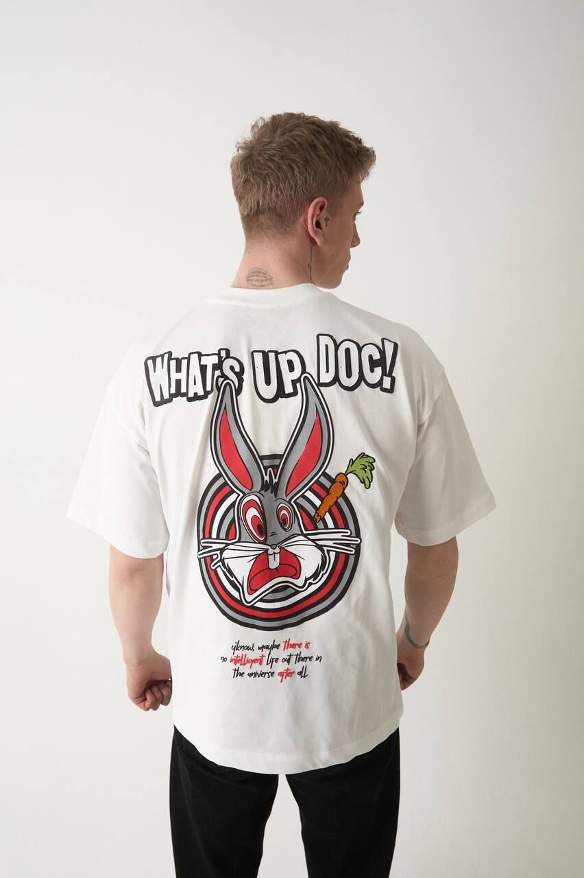 Rollie Whats Up Doc Ekru Oversize T-Shirt