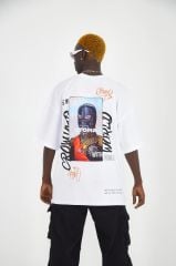 Rollie With Reality Oversize Beyaz T-Shirt