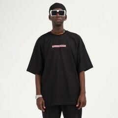 Rollie Ninja Turtle Oversize Siyah T-Shirt