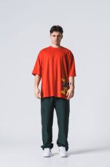 Jacey Jace Daffy Duck Oversize Orange T-Shirt