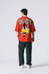 Jacey Jace Daffy Duck Oversize Orange T-Shirt