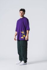 Jacey Jace Daffy Duck Oversize Mor T-Shirt