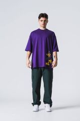 Jacey Jace Daffy Duck Oversize Mor T-Shirt