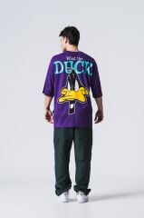 Jacey Jace Daffy Duck Oversize Mor T-Shirt