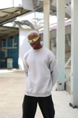 Rollie Basic Gri Oversize Sweatshirt