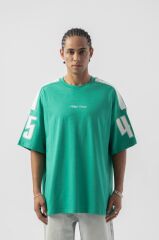 Jacey Jace Michigan Champion Oversize Yeşil T-Shirt