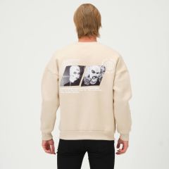 Rollie Unrest Bej Oversize Sweatshirt