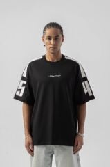 Jacey Jace Michigan Champion Oversize Siyah T-Shirt