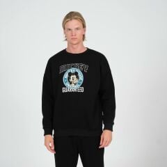Rollie Micky Mouse Siyah Oversize Sweatshirt
