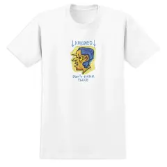 Krooked Blue Thinker White T-Shirt