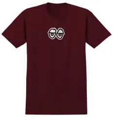 Krooked Eyes Logo Burgundy T-Shirt