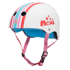 Triple Eight The Certified Sweatsaver Moxi Stripey Kask (Beyaz)