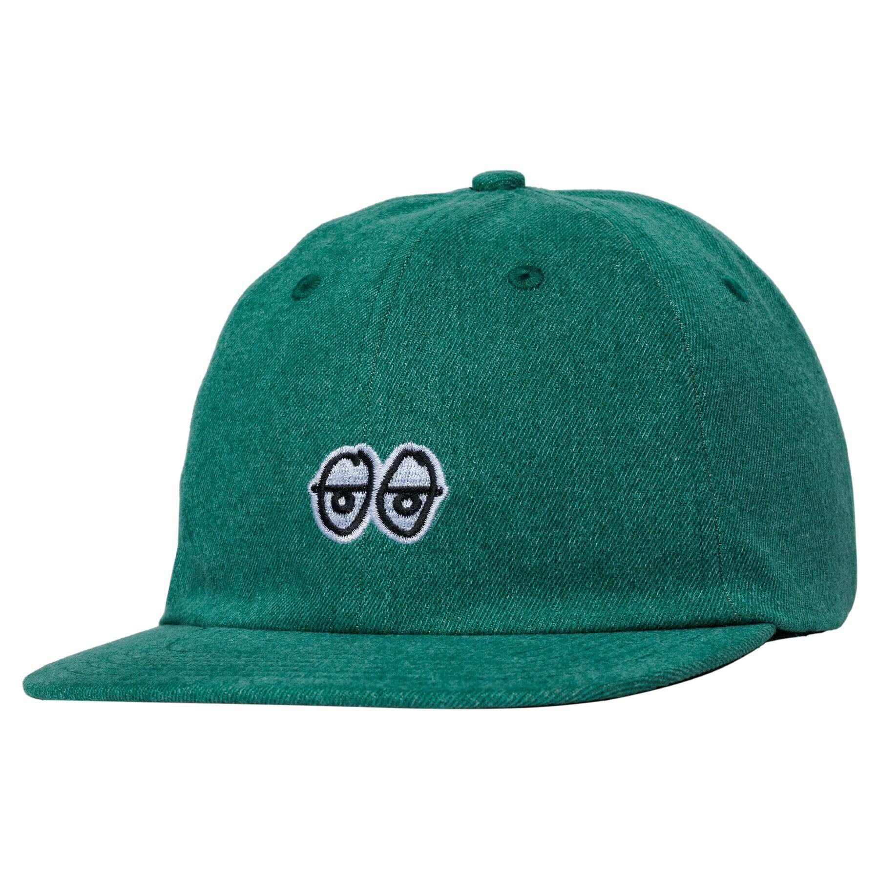 Krooked Eyes Strap Green Denim Şapka