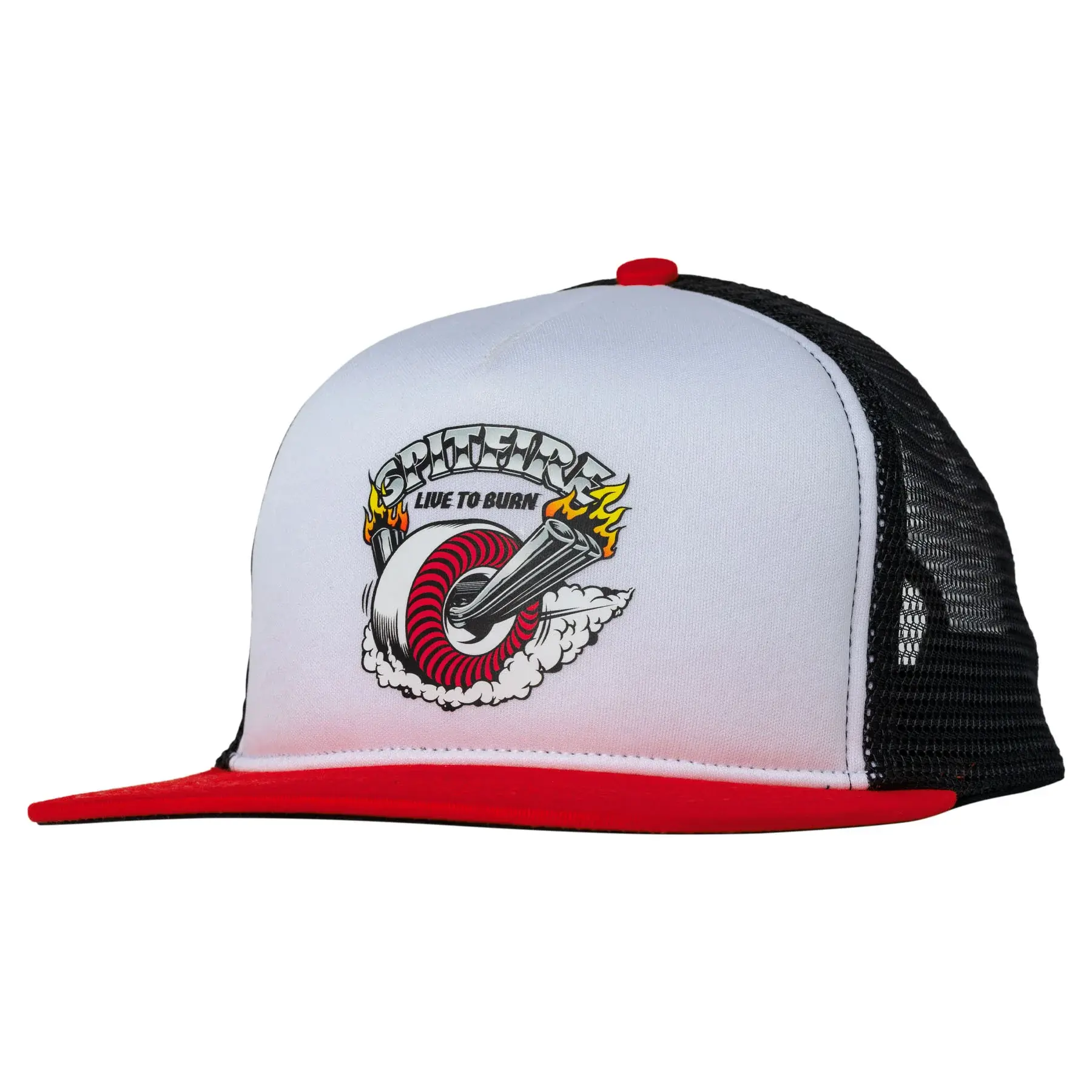 Spitfire Burnout White Red Şapka