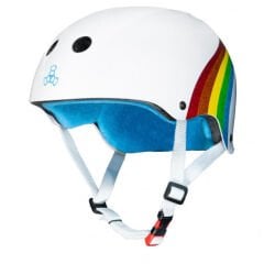 Triple Eight The Certified Sweatsaver White Rainbow Sparkle Kask
