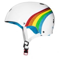Triple Eight The Certified Sweatsaver White Rainbow Sparkle Kask