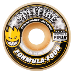 Spitfire F4 Conical Yellow Print 54mm 99Du Kaykay Tekerleği