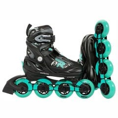Roces Moody Girl Tif Black Aqua Ayarlanabilir Çocuk Pateni