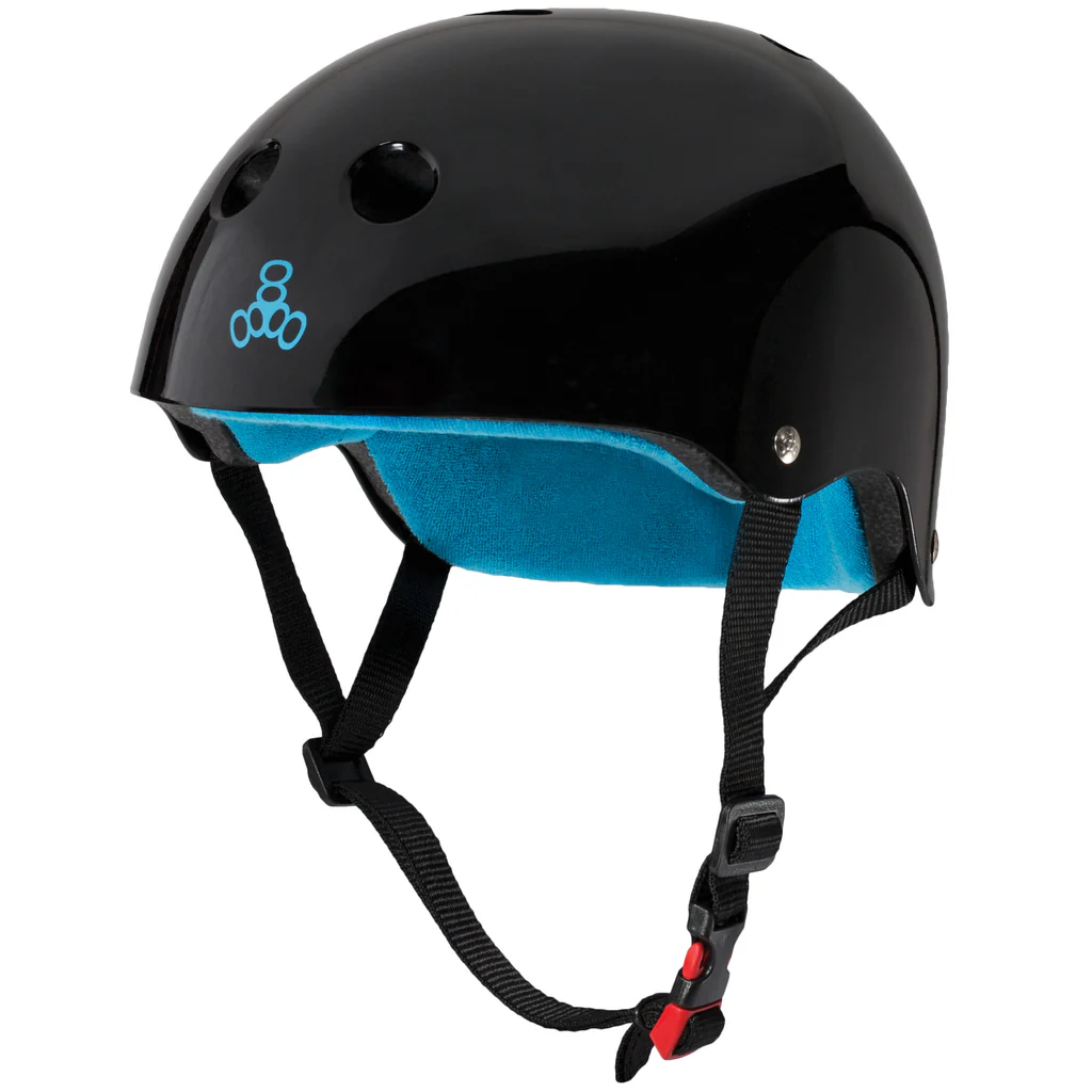 Triple Eight The Certified Sweatsaver Black Glossy Kask