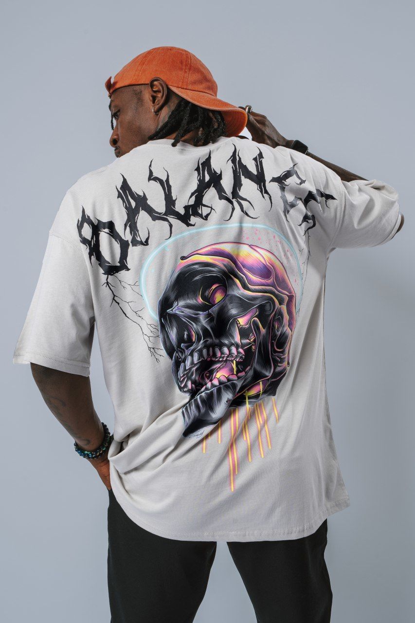 Jacey Jace Balance Oversize Ekru T-Shirt