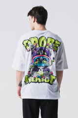 Jacey Jace Stupid Oversize Beyaz T-Shirt