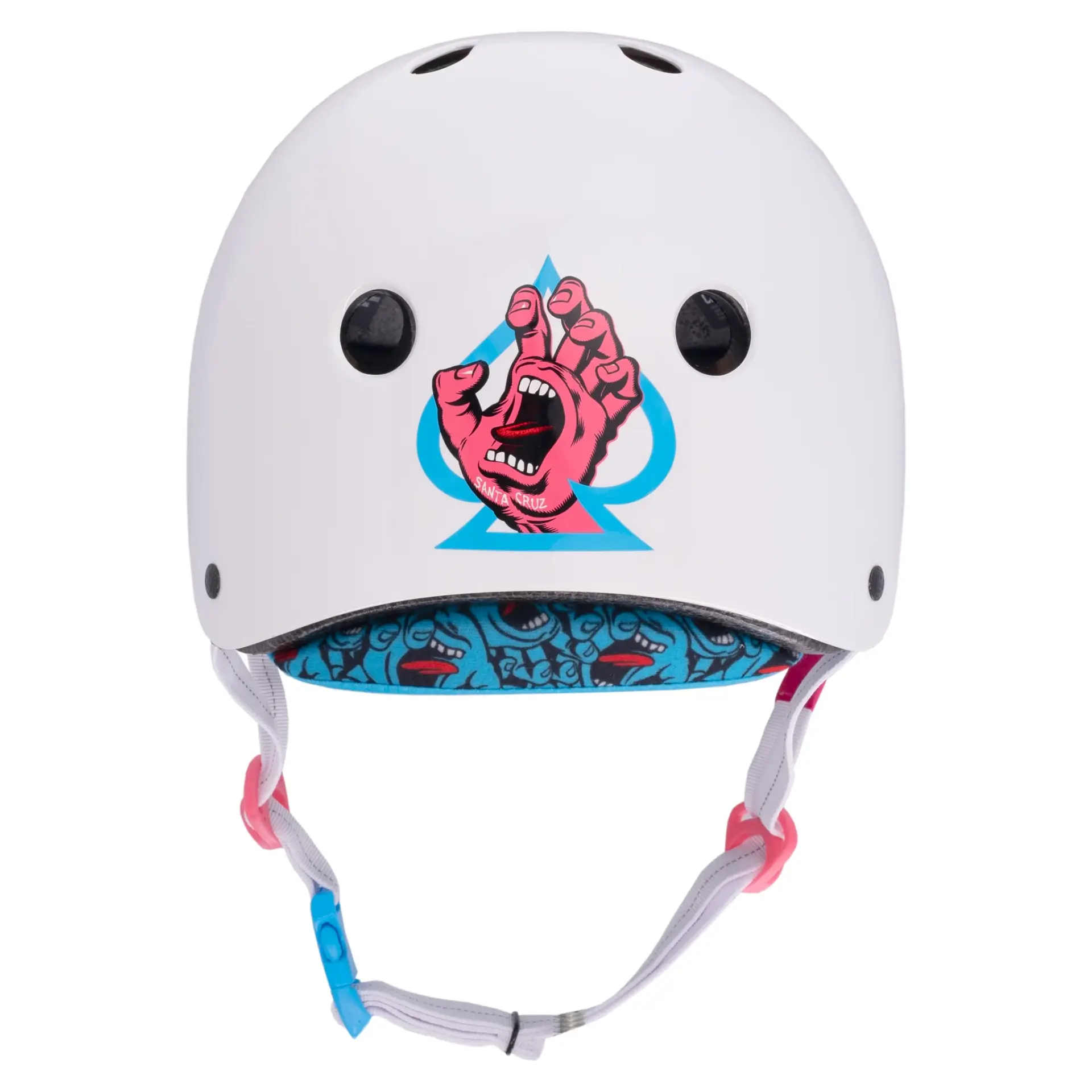 Pro Tec Low Pro Certified Santa Cruz Signature Gloss White Kask