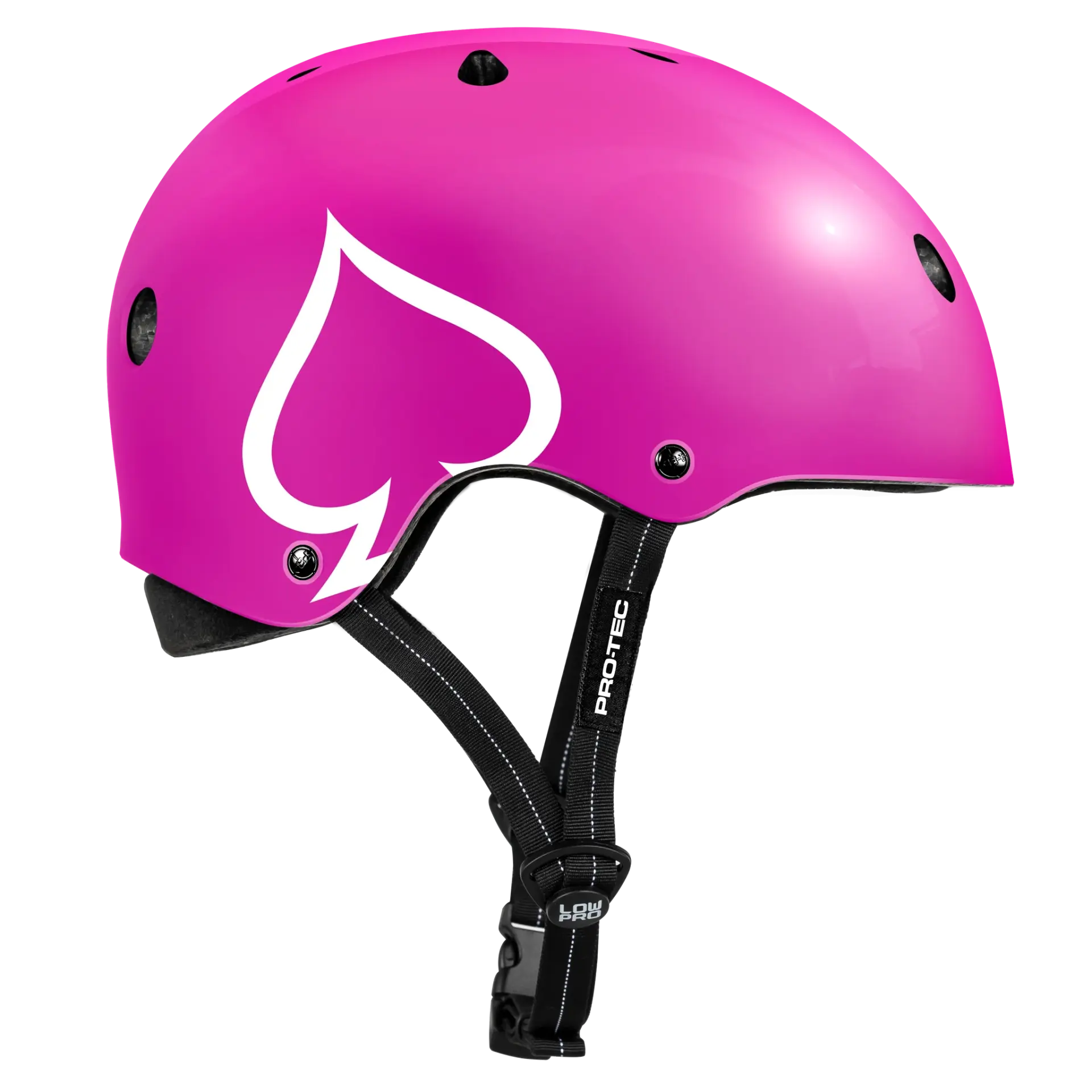 Pro Tec Low Pro Certified Gloss Pink Kask