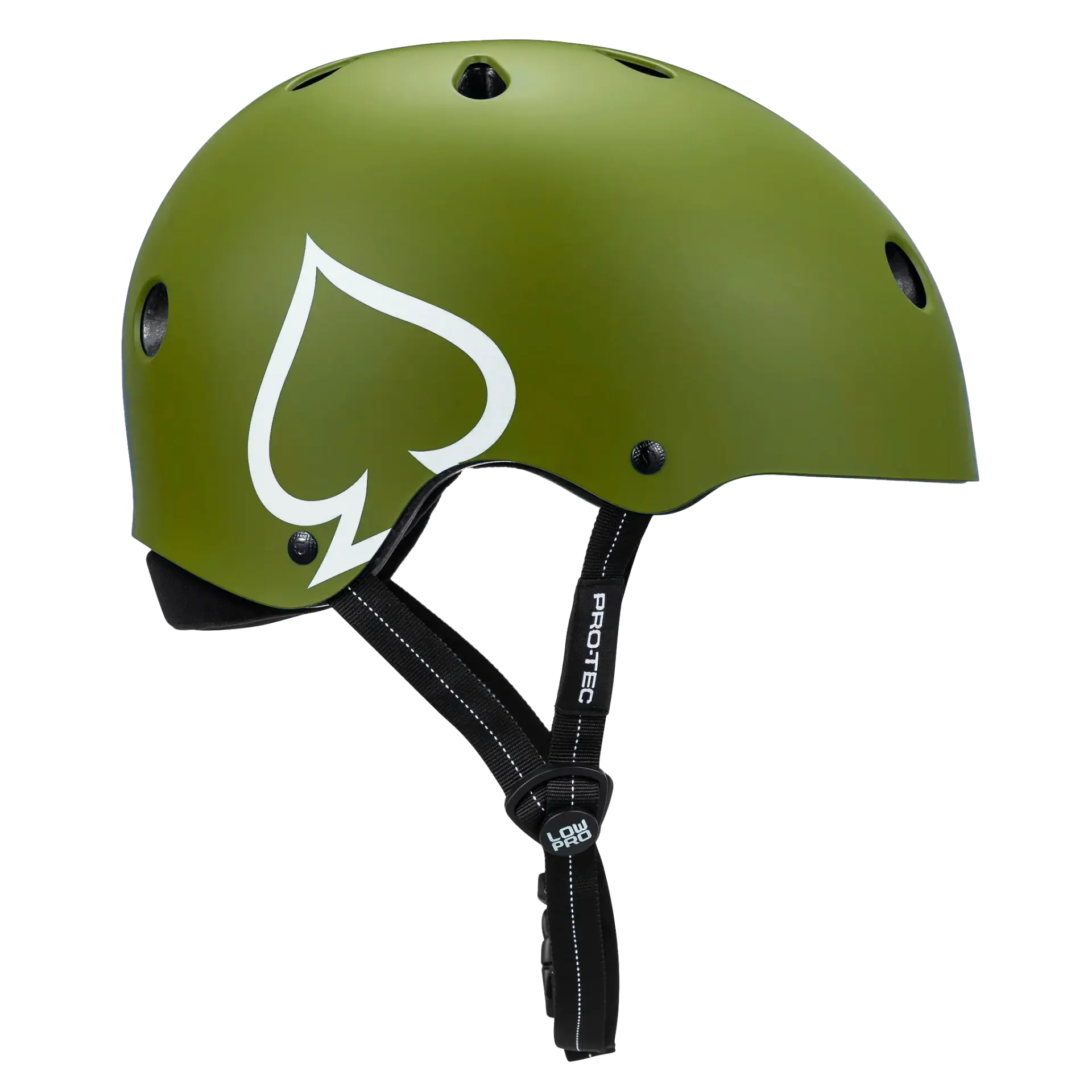 Pro Tec Low Pro Certified Matte Army Green Kask