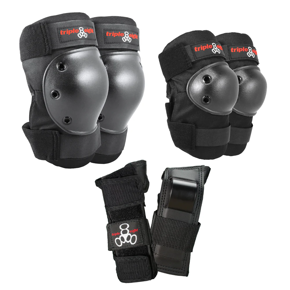 Triple Eight Saver Series Black Dizlik Dirseklik Bileklik Seti