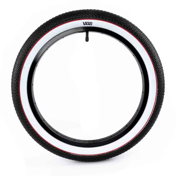Cult x Vans 18'' x 2.40'' Black White Wall Red Stripe Dış Lastik