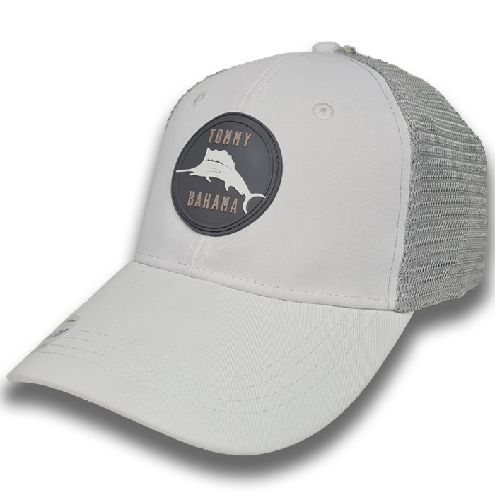 Tommy Bahama Circle Logo White Grey Fileli Şapka