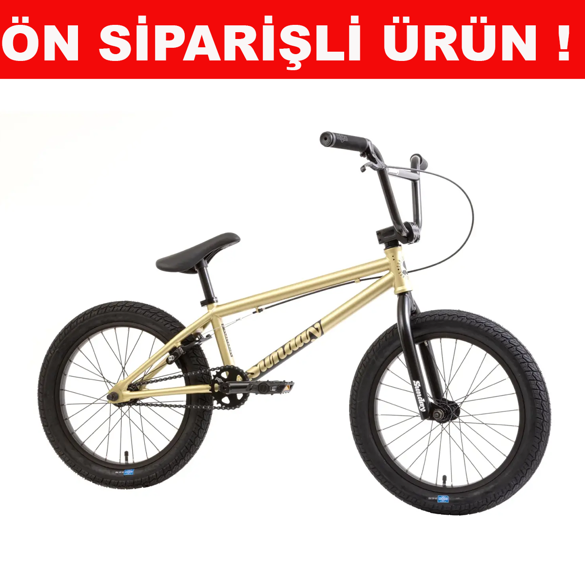 Sunday Primer 18'' Matte Metallic Gold Complete Bmx