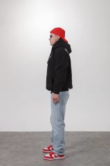 Jacey Jace Siyah Forever Sharp Oversize Kapüşonlu Sweatshirt