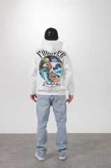 Jacey Jace Ekru Forever Sharp Oversize Kapüşonlu Sweatshirt